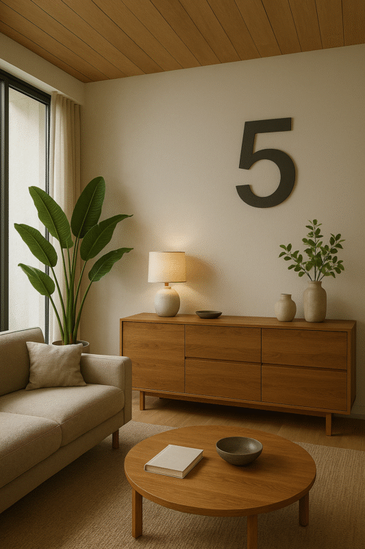 Nguyên tắc thiết kế xây nhà Thần số học chủ đạo 5