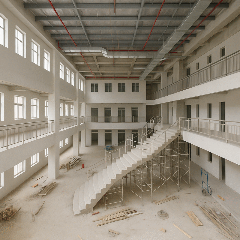 Các bước triển khai thi công công trình giáo dục đạt chuẩn