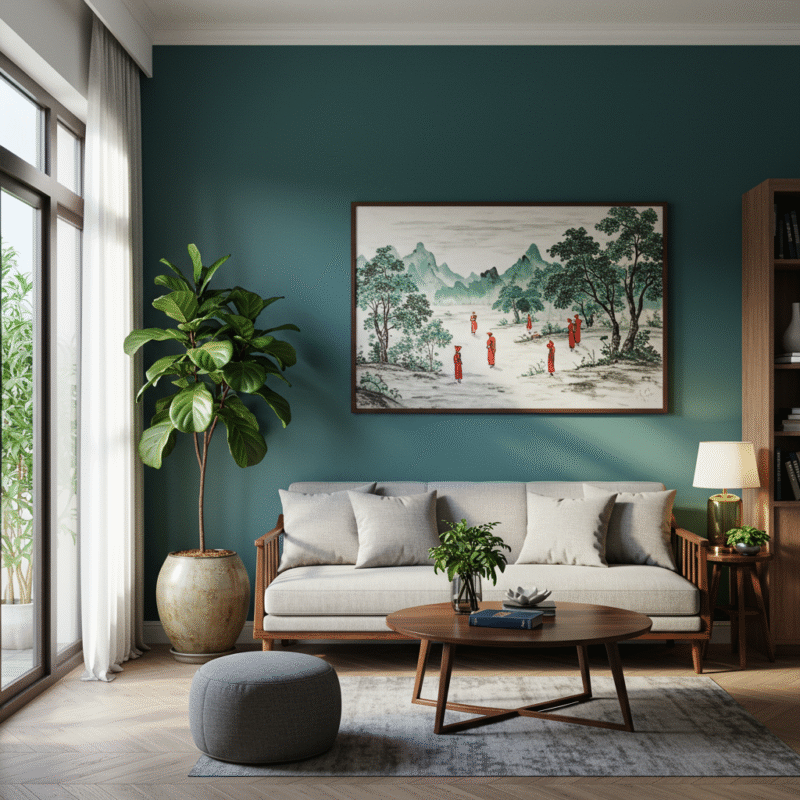 Dùng Một Món Trang Trí Lớn – Cách Tạo Điểm Nhấn Mà Không Rối Mắt