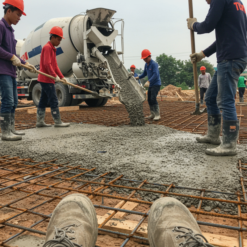 Tỷ Lệ Trộn Xi Măng Cát Nước Cho Đổ Bê Tông