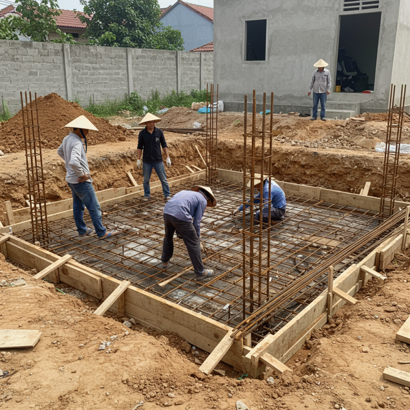 Lưu Ý Về Kỹ Thuật Thi Công Móng Nông