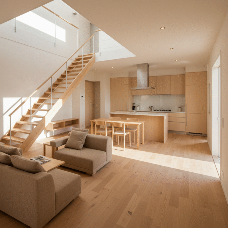 Nhà 2 tầng tối giản - Thiết kế tinh tế – Tối ưu diện tích