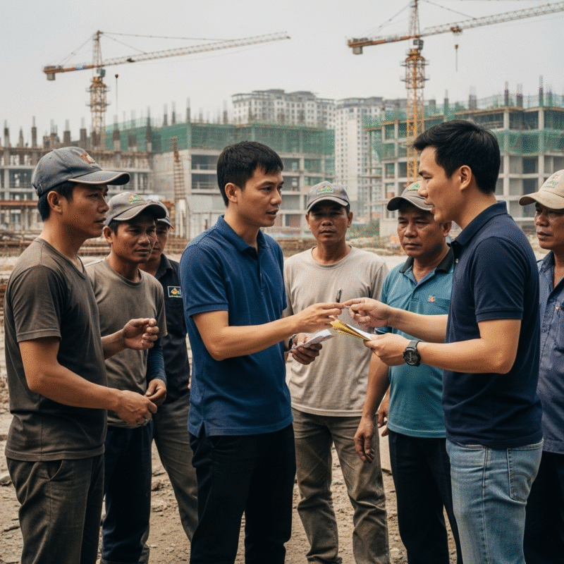 Giá nhân công xây dựng 2025 tăng cao – Những nguyên nhân chính