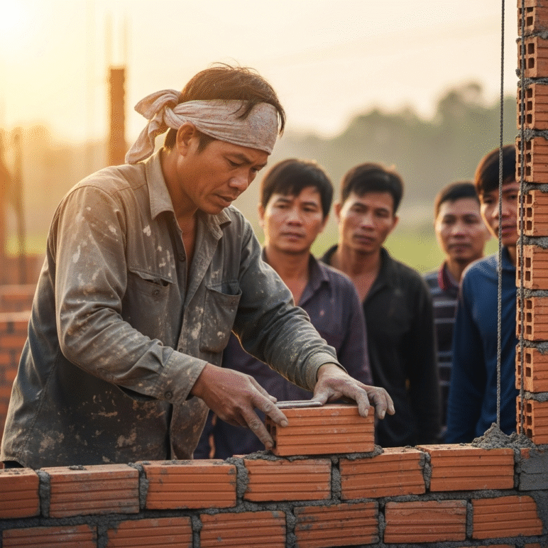 Giá nhân công xây dựng cao nhưng tìm thợ giỏi lại càng khó