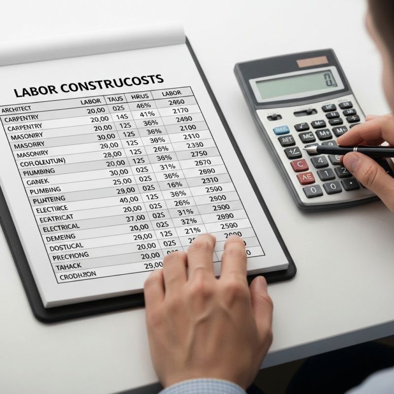 Giá nhân công xây dựng chiếm bao nhiêu phần trăm chi phí làm nhà?