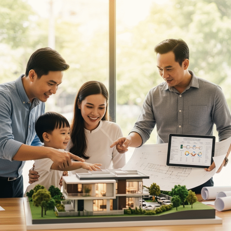 Xây nhà trọn gói – lựa chọn của nhiều gia đình trẻ