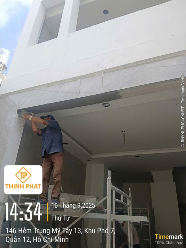 tiến độ thi công nhà quận 12, thịnh phát