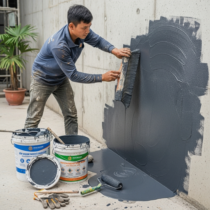 Các loại vật liệu xây dựng chống thấm hiệu quả