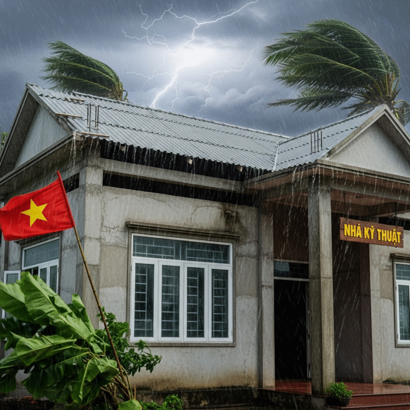 Vật liệu xây dựng chống bão, chống gió mạnh