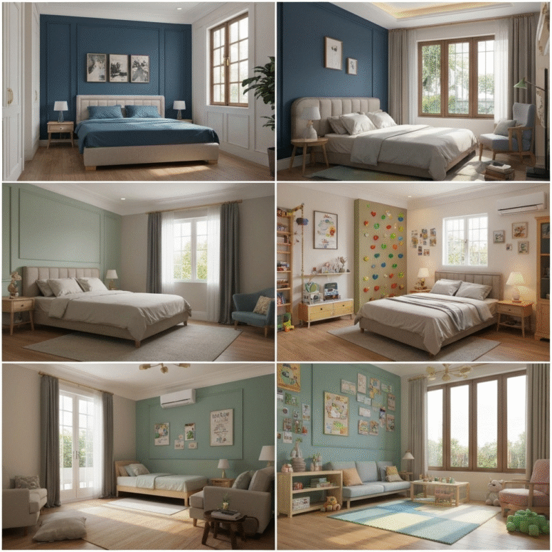 Phân chia không gian hợp lý cho từng thế hệ, thiết kế nhà