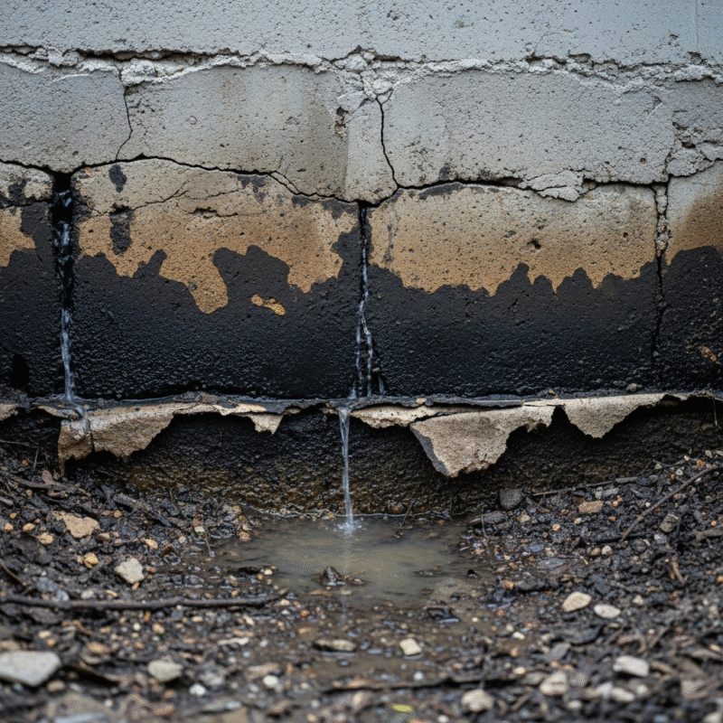 Sai lầm 4: Thi công móng nhà nhưng không chú trọng chống thấm