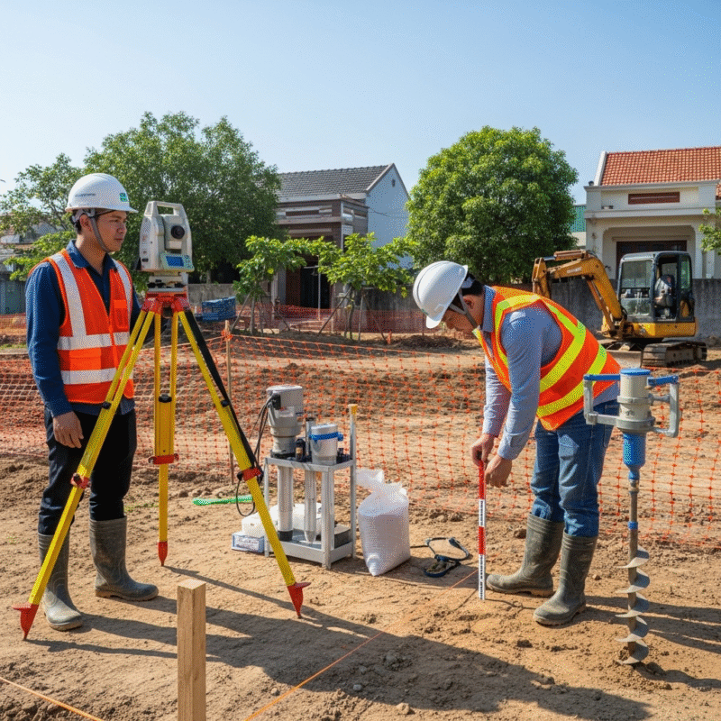 Khảo sát địa chất trước khi thi công