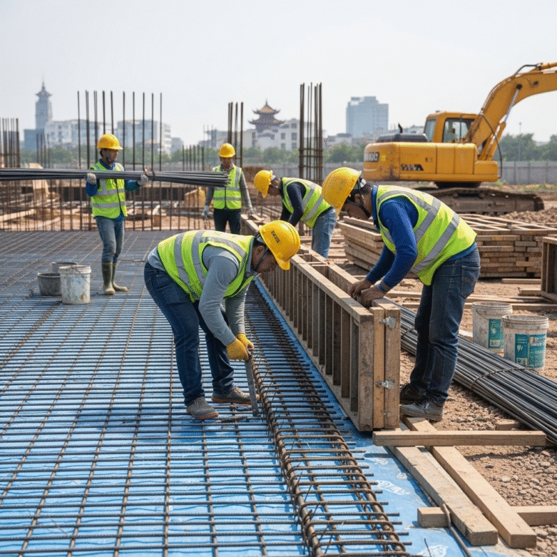 đổ bê tông sàn, Chuẩn bị trước khi đổ bê tông sàn