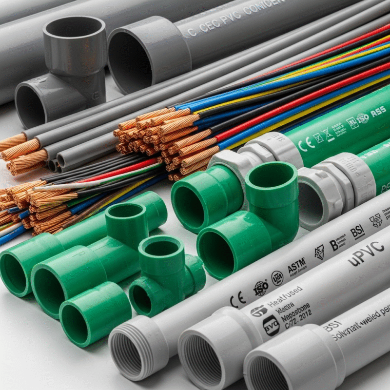 Nguyên tắc 2 – Chọn vật tư đạt chuẩn, phù hợp từng khu vực, Thi công điện nước