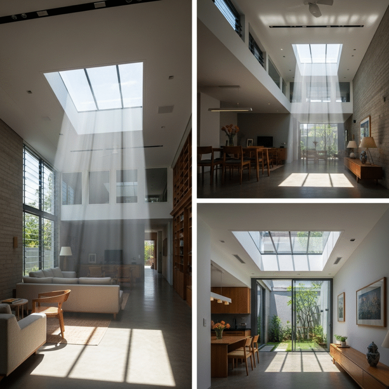 Nguyên Tắc Bố Trí Nội Thất Thoáng Đãng, nhà ống 5x20