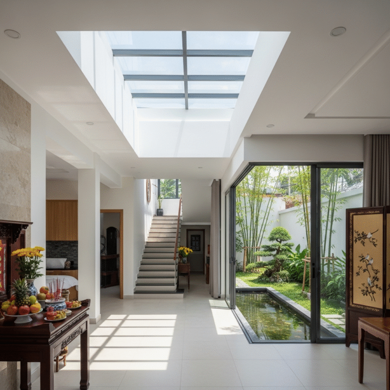 Lưu Ý Phong Thủy Khi Thiết Kế Nhà Ống 5x20