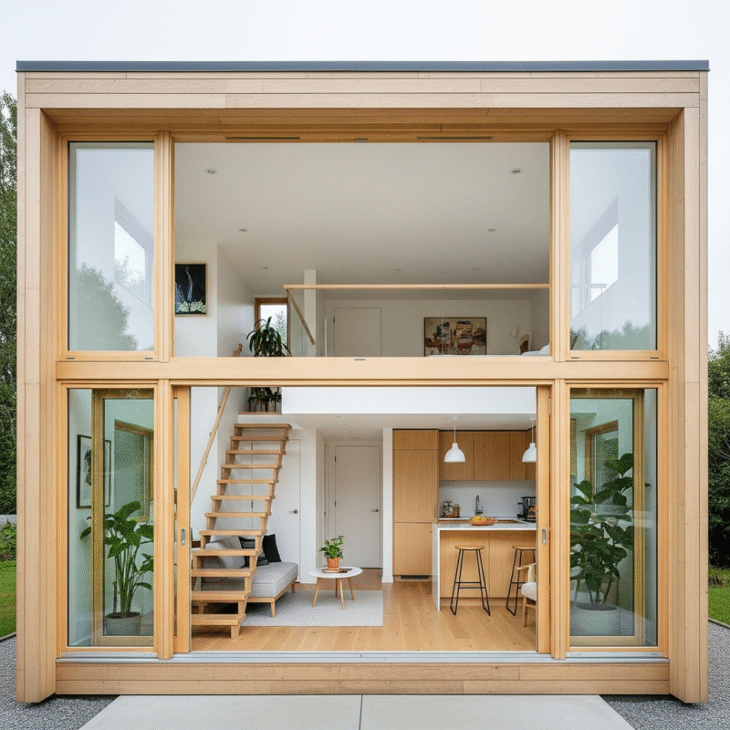 Nhà cấp 4 đẹp có gác lửng – tối ưu diện tích