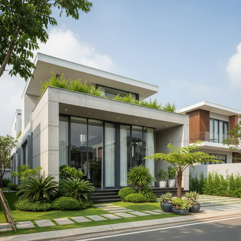 Nhà cấp 4 đẹp 2 phòng ngủ (phù hợp gia đình trẻ)