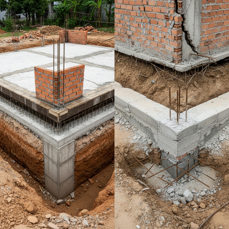 Thi công móng nhà (1)