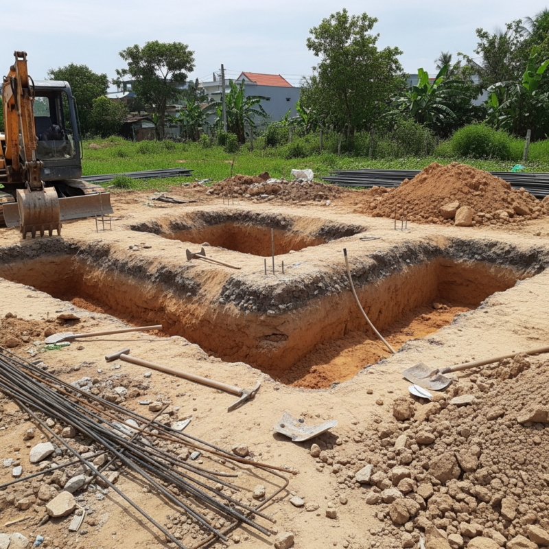 Thi công móng nhà (2)