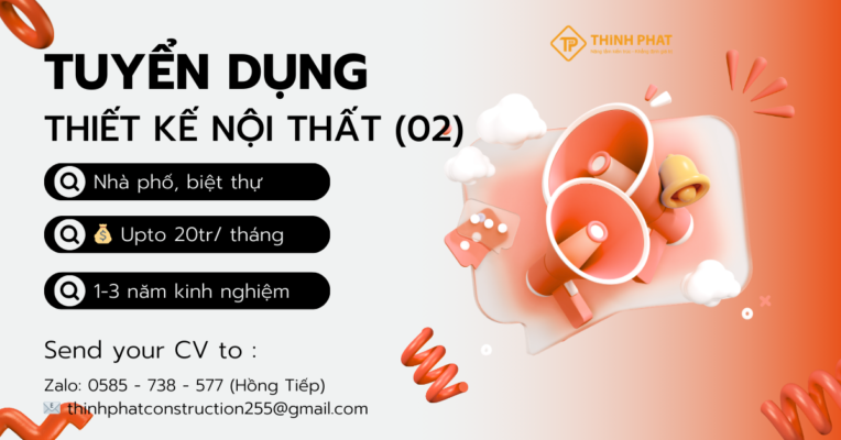 Tuyển ndungj thiết kế nội thất