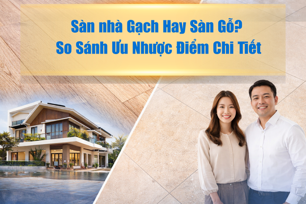 Sàn nhà Gạch Hay Sàn Gỗ? So Sánh Ưu Nhược Điểm Chi Tiết