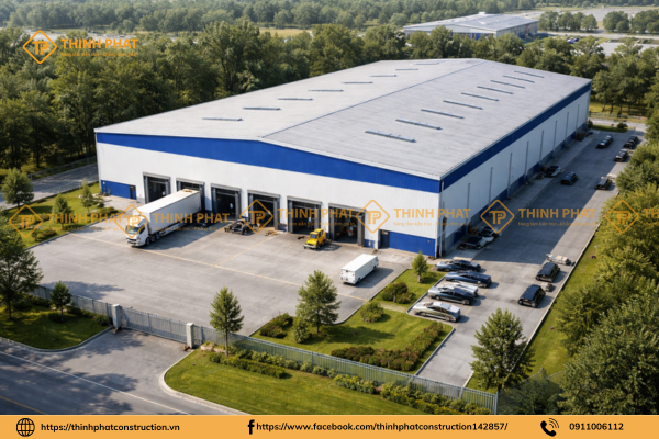 thi công nhà xưởng 
