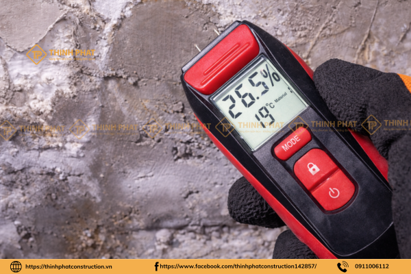 đo độ ẩm của nền
