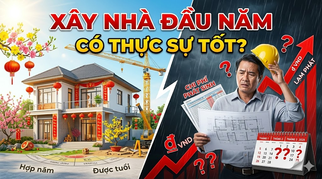 Phong thủy xây nhà đầu năm